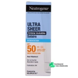 Neutrogena Ultra Sheer Crème Solaire Invisible SPF50 - Vue 360°