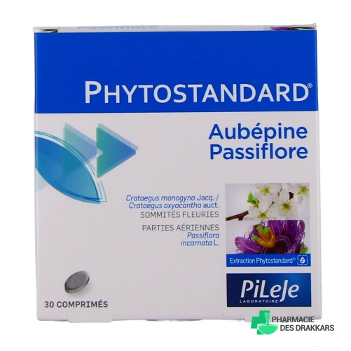 Pileje Phytostandard Aubépine Passiflore 30 comprimés