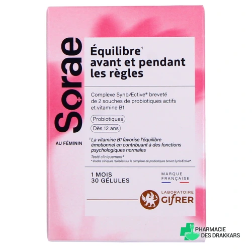 Sorae Equilibre Avant et Pendant les Règles