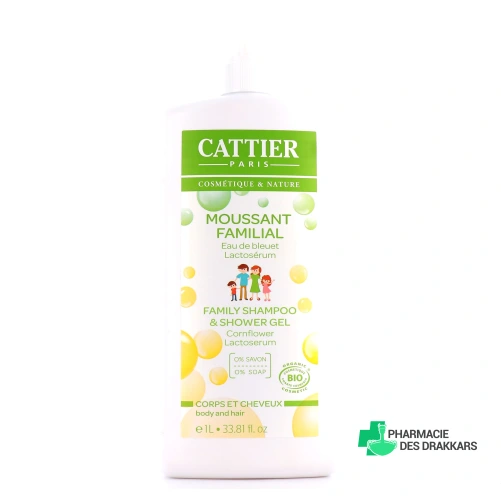 Cattier Gel Moussant Familial Bio Corps et Cheveux