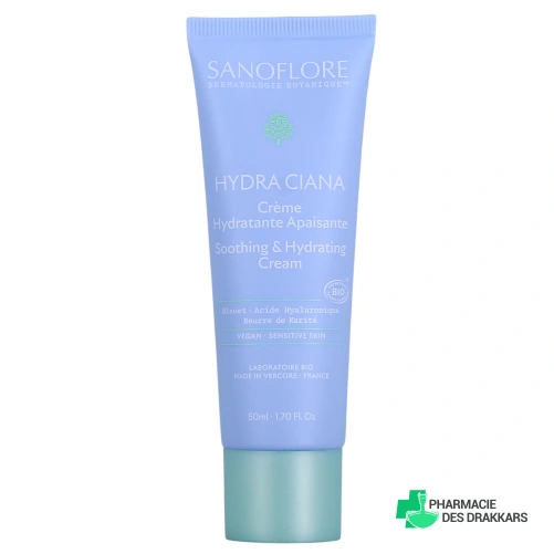 Sanoflore Hydra Ciana Soin Hydratant Apaisant