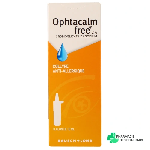 Ophtacalm Free 2% Collyre Anti-Allergique