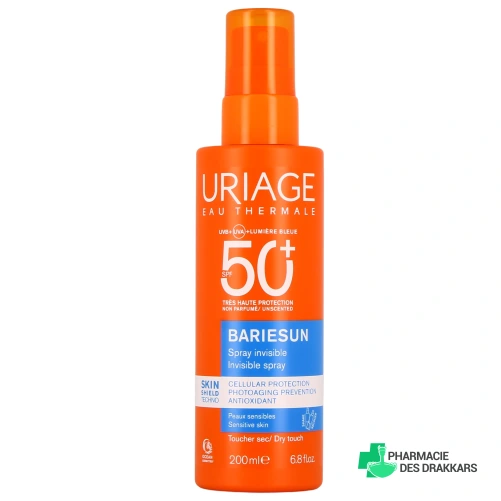 Uriage Bariésun Spray Solaire Invisible SPF 50+ - Vue 360°