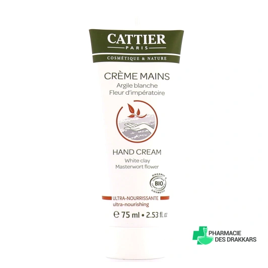 Cattier Crème Mains Argile Blanche Bio