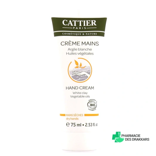 Cattier Crème Mains Argile Blanche Bio