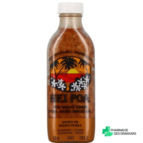 Hei Poa Pur Monoï Tahiti Nacres Or