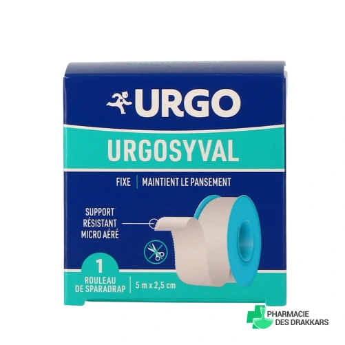 Urgo UrgoSyval Sparadrap Tissé Résistant Blanc
