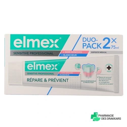 Elmex Sensitive Dentifrice Soin Gencives + Blancheur