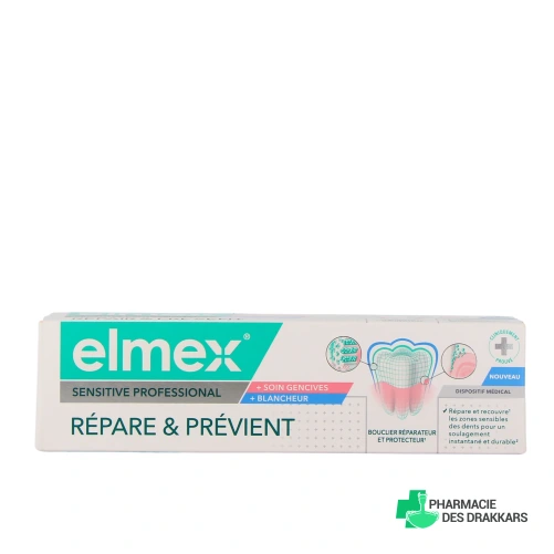 Elmex Sensitive Dentifrice Soin Gencives + Blancheur
