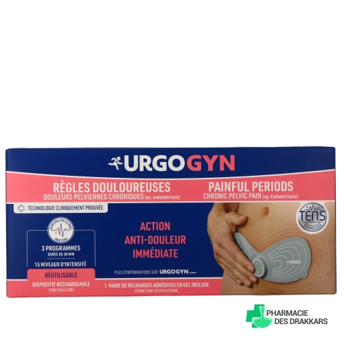 Urgo Patch Electrothérapie règles douloureuses rechargeable - URGOGYN