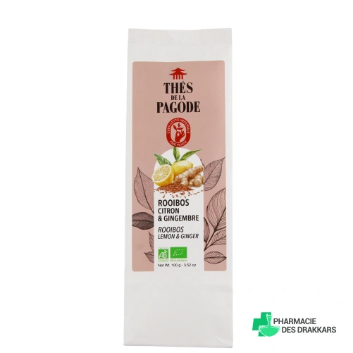 Thés de la Pagode Rooibos Citron Gingembre Bio