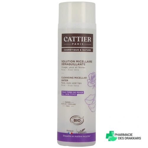 Cattier Solution Micellaire Démaquillante Bio