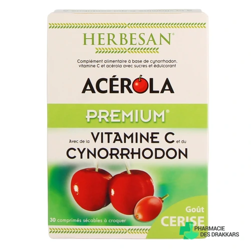 Herbesan Acérola premium vitamine c 500