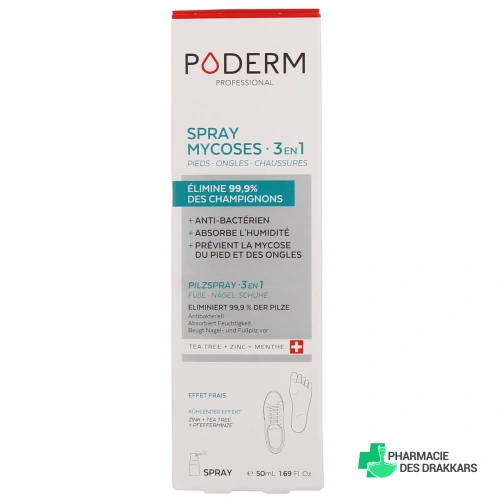 Poderm Spray Mycoses 3 en 1