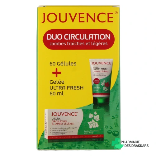 Jouvence Gélules Circulation & Jambes Légères