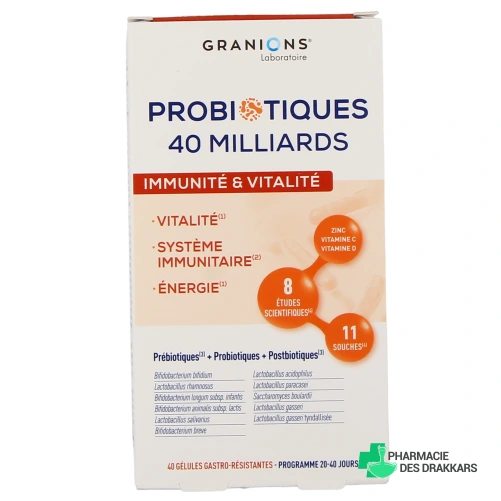 Granions Probiotiques Immunité & Vitalité