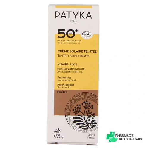 Patyka Crème Solaire Teintée Visage SPF50+