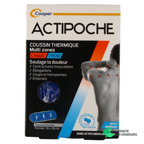 Actipoche Coussin Thermique Microbilles Multi Zones - Vue 360°