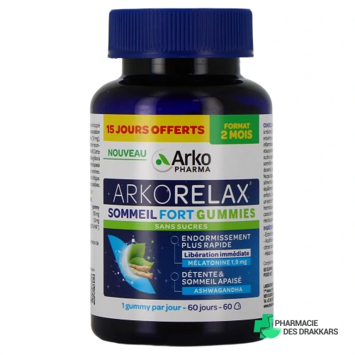 Arkorelax Sommeil Gummies sans sucre