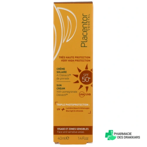 Placentor Crème Solaire SPF50+