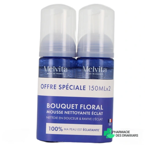 Melvita Bouquet Floral Mousse Nettoyante Eclat
