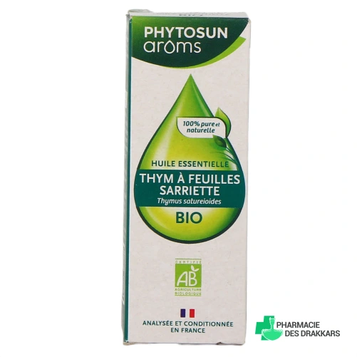 Phytosun Aroms Huile Essentielle Thym à Feuilles de Sarriette Bio - Vue 360°