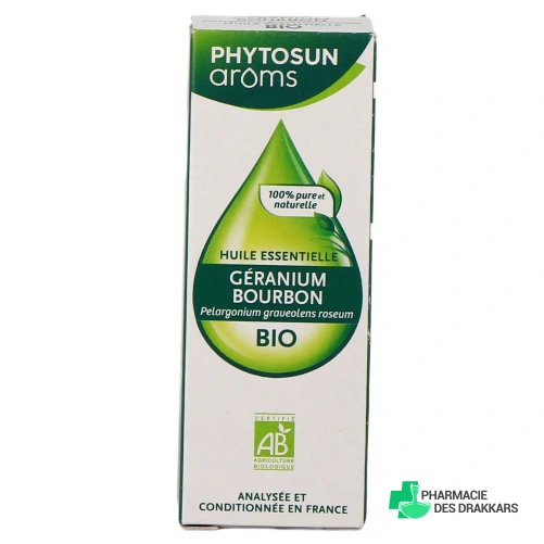 Huile Essentielle de Géranium Bourbon Bio - Vue 360°