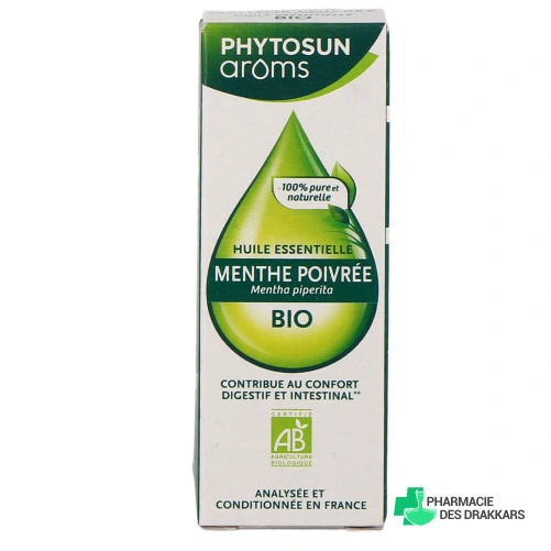 Phytosun Arôms Huile Essentielle de Menthe Poivrée - Vue 360°