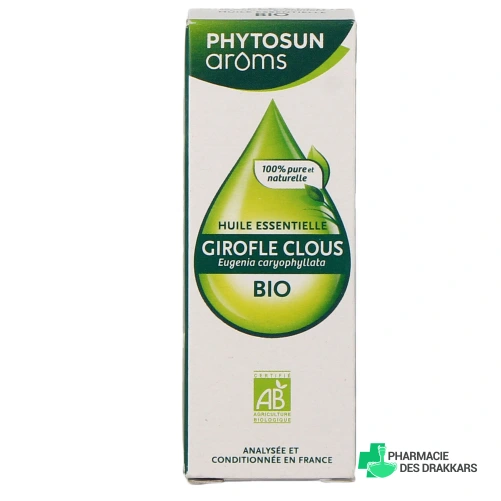 Huile Essentielle Girofle Clous BIO - Vue 360°