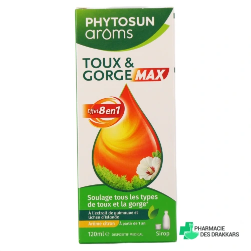 Phytosun Aroms Sirop Toux & Gorge Max - Vue 360°