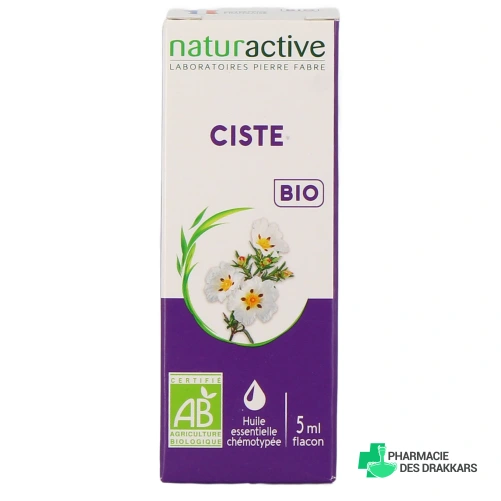 Naturactive Huile Essentielle de Ciste Bio - Vue 360°