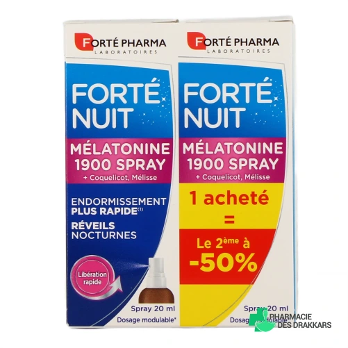 Forté Nuit Mélatonine 1900