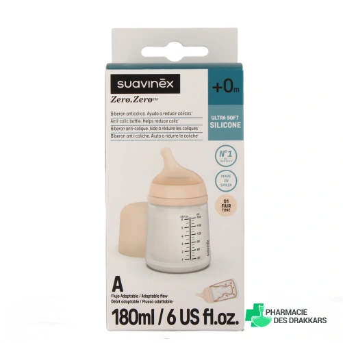 Suavinex Biberon Zero Zero - Vue 360°