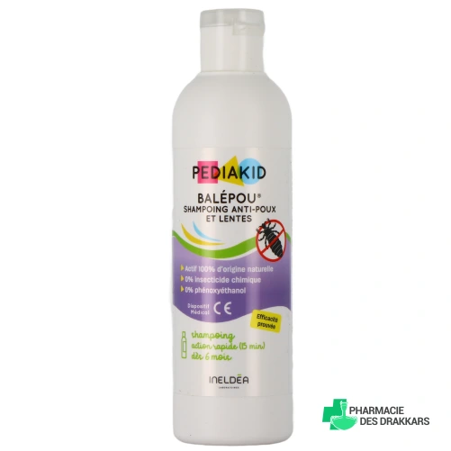 Pediakid Balépou Shampoing Anti-Poux et Lentes - Vue 360°