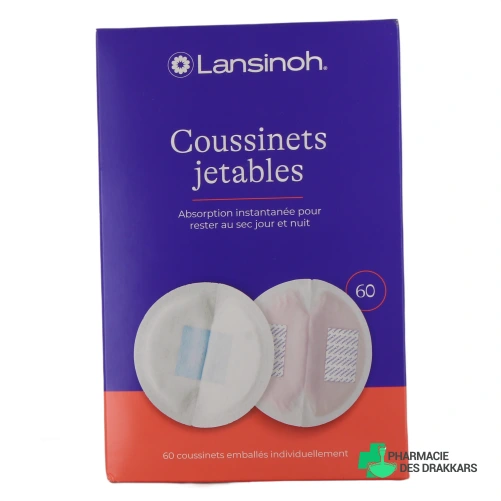 Lansinoh Coussinets Allaitement Jetables - Vue 360°