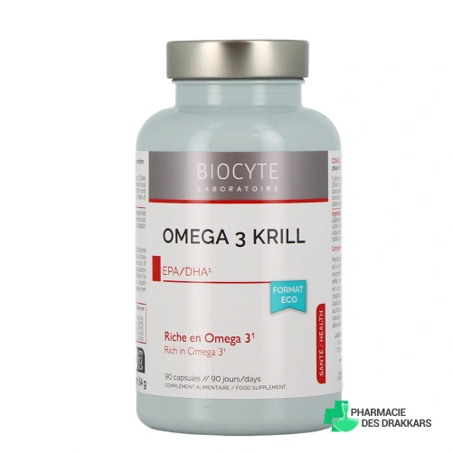 Biocyte Longevity Oméga 3 Krill Huile de Krill