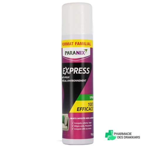 Paranix Spray Environnement Extra Fort Anti-Poux - Vue 360°