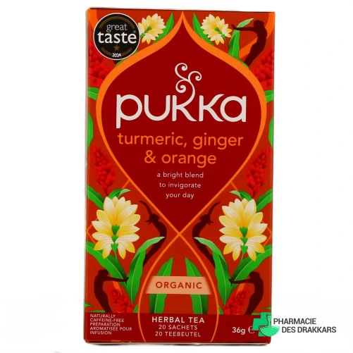 Pukka Infusion Curcuma Tonique Bio - Vue 360°