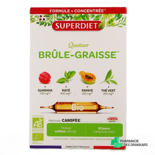 Super Diet Quatuor Brûle Graisse Bio