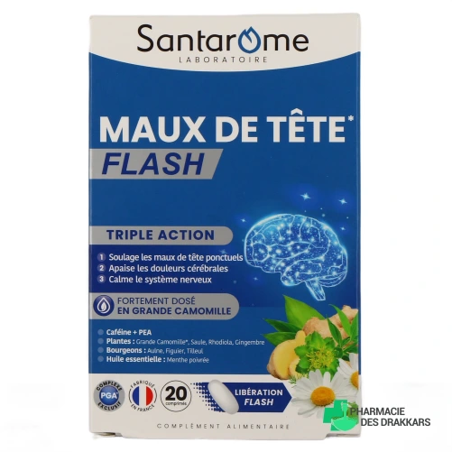 Santarome Maux de Tête Flash - Vue 360°