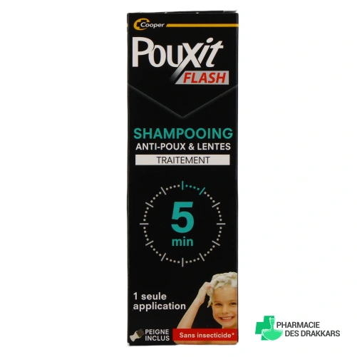 Pouxit Flash Shampooing Anti-Poux & Lentes - Vue 360°