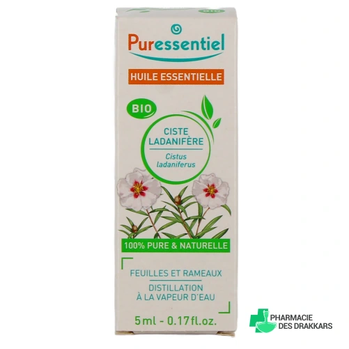 Puressentiel Huile Essentielle Ciste Ladanifère Bio - Vue 360°