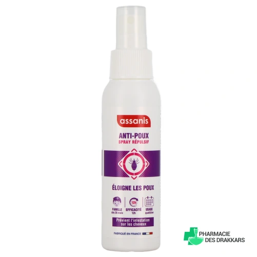Assanis Anti-Poux Spray Répulsif - Vue 360°