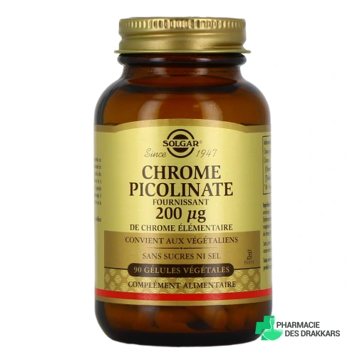 Solgar Chrome Picolinate - Vue 360°