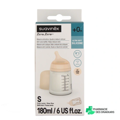 Suavinex Biberon Zero Zero - Vue 360°