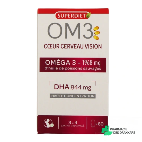 OM3 DHA Coeur Cerveau Vision - Vue 360°