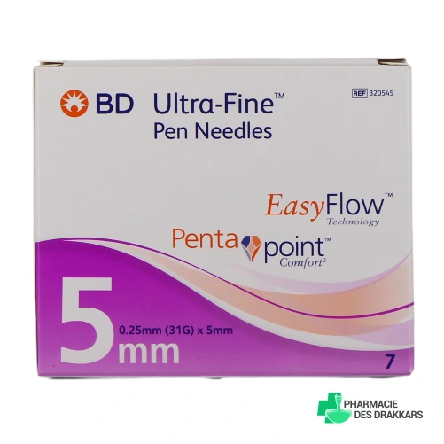 BD Medical Aiguilles à Stylos Ultra-Fine - Vue 360°