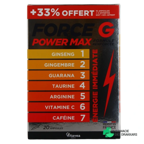 Force G Power Max Formule Renforcée - Vue 360°
