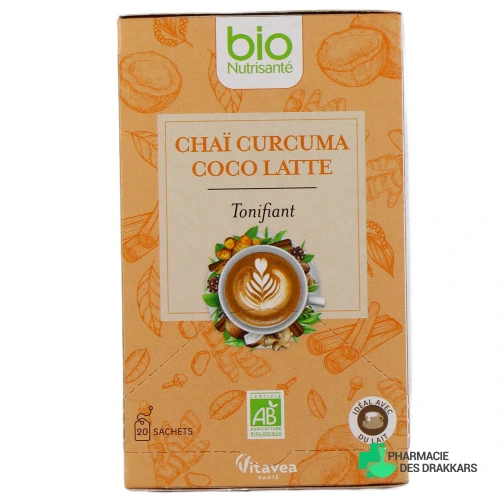 Bio Nutrisanté Infusion Chaï Curcuma Coco Latte - Vue 360°
