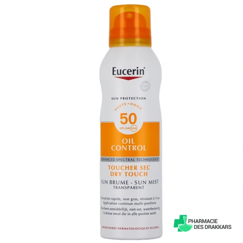 Eucerin Sun Sensitive Protect Brume Transparente SPF 50 - Vue 360°